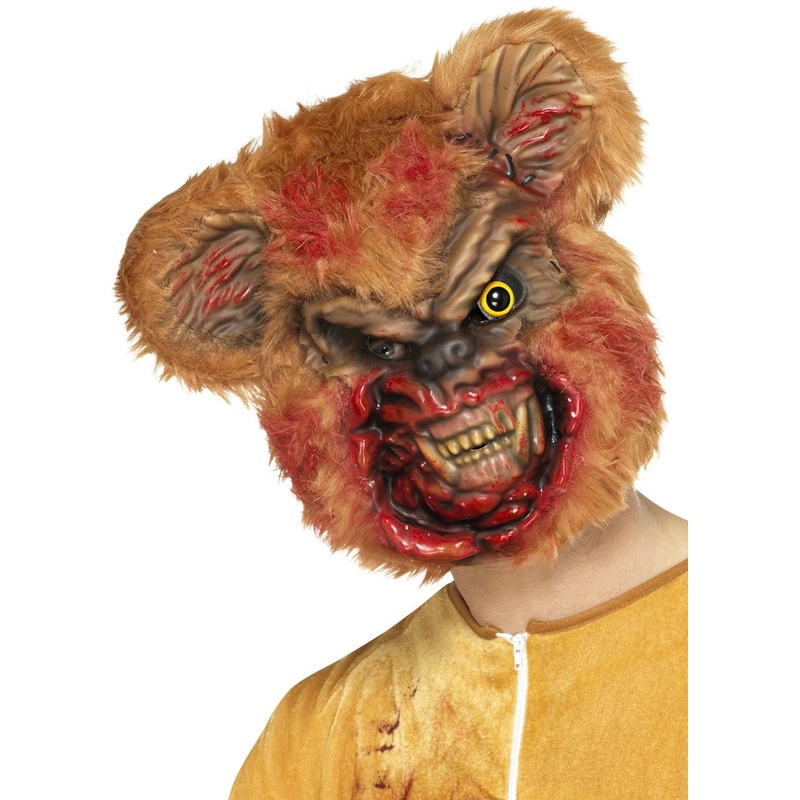 Zombie teddy bear mask for adults