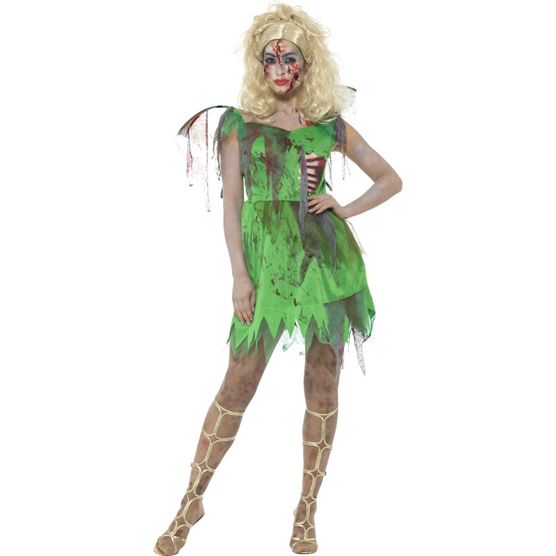 Zombie Tinker Bell ladies costume XS