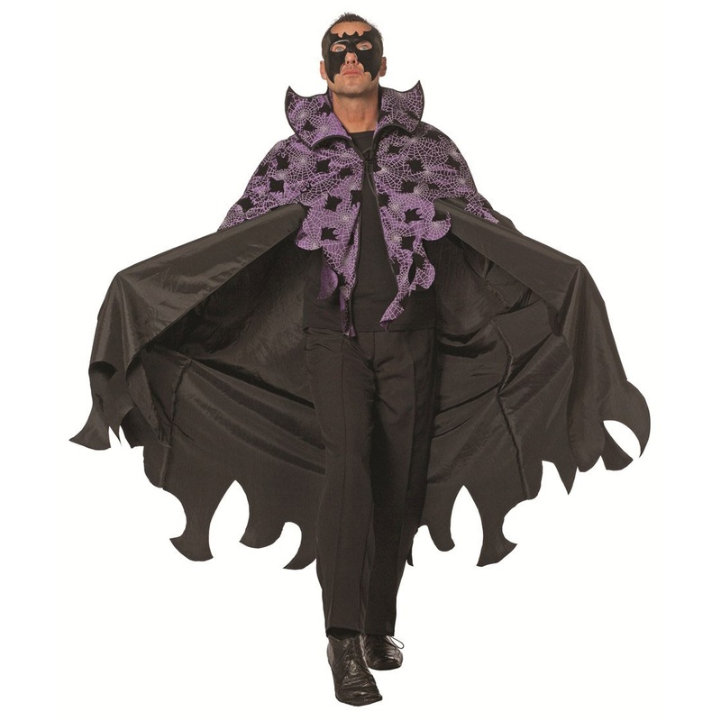 Black demon cloak men costume 50