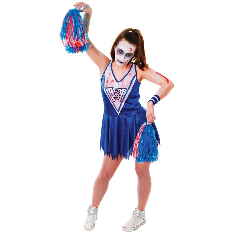 Dancing zombie cheerleader girl