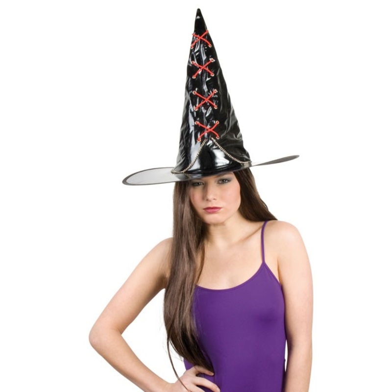 Halloween hat witch with black lacing