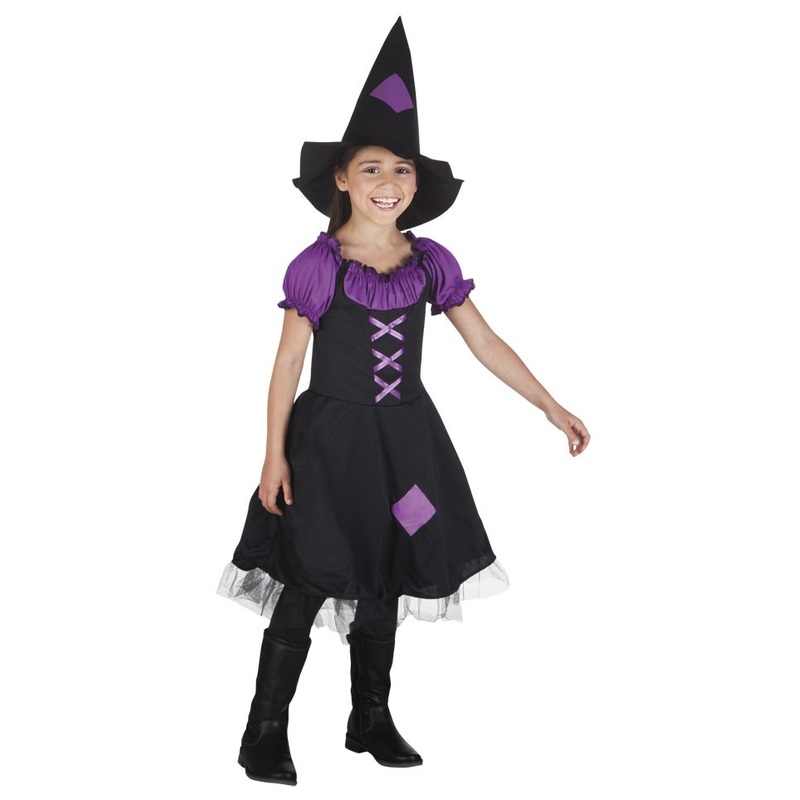 Lilac witch child costume