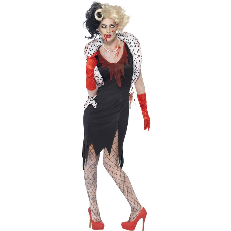 Nasty undead Cruella ladies costume S