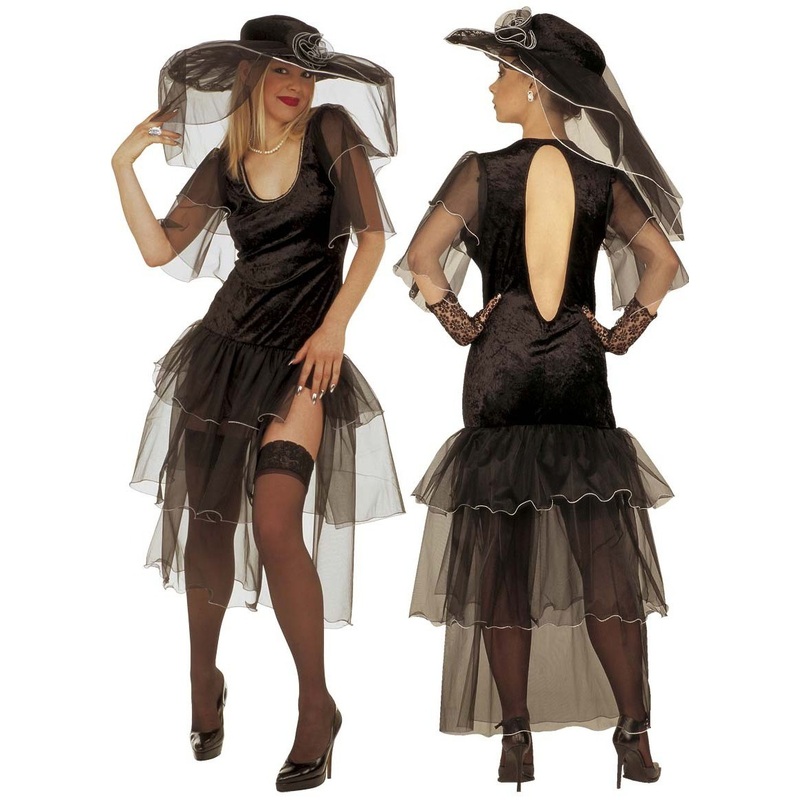 Sexy black widow ladies costume S