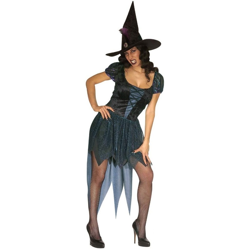Tattered dress horror witch ladies costume S