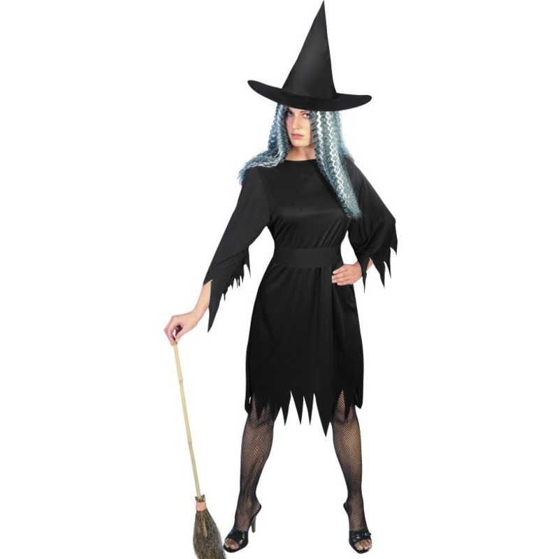 Witch flutter costume women black S