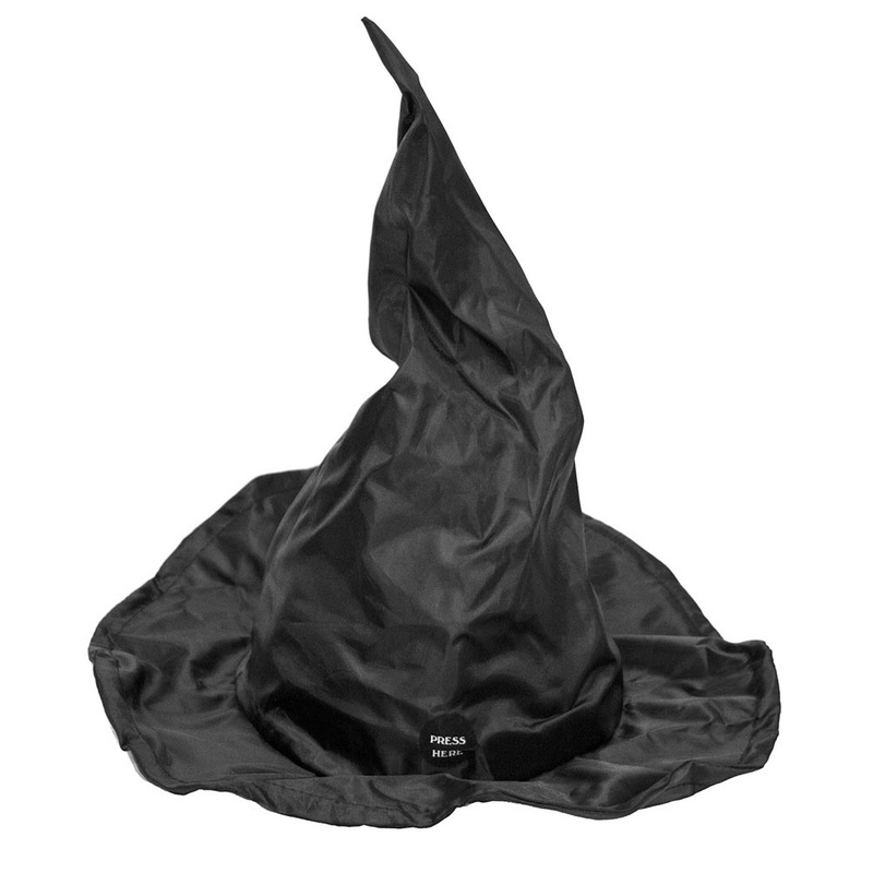 Witch hat dancing at the push of a button