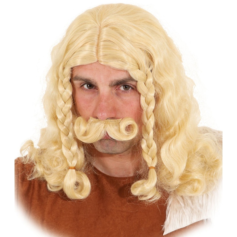 Blonde Fiodor Gauls wig with beard