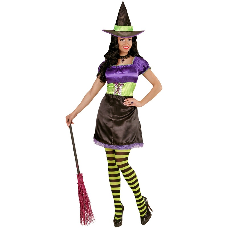 Colorful Crazy Witch witch costume S