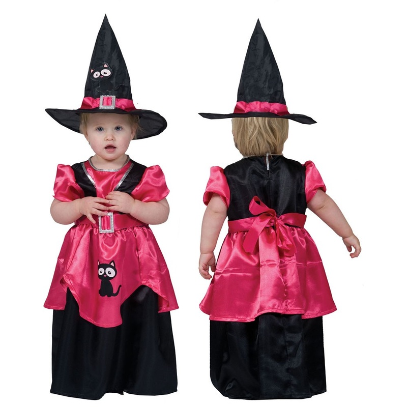 Pink mini witch Mimi costume for children 92
