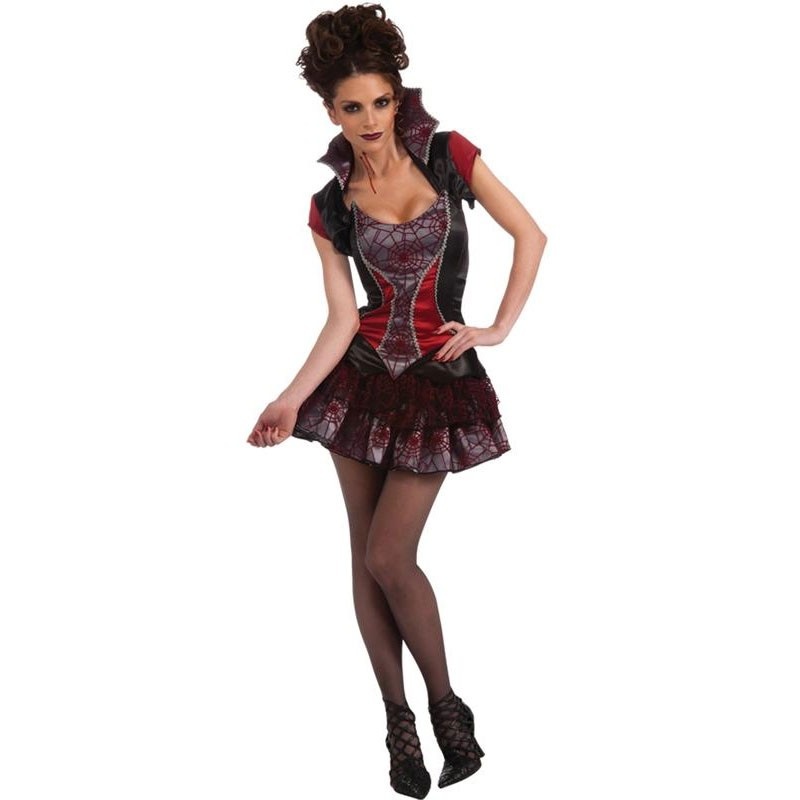 Sexy spider vampire costume S