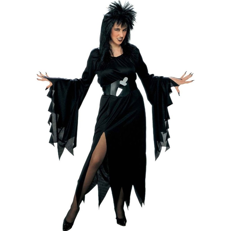 Sorceress costume tattered dress Scary lady S