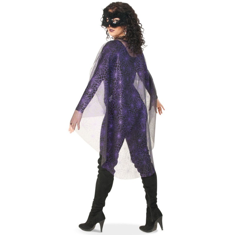 Spider glamor cape in purple