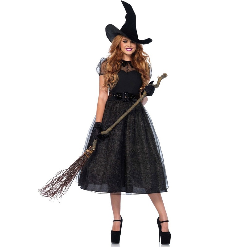 Witch lady Eleganzia glitter tulle costume S