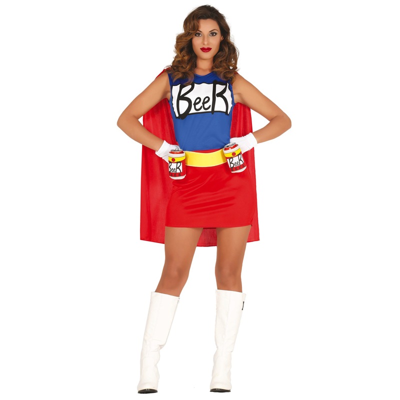 Beer Superheroine Ladies Costume S