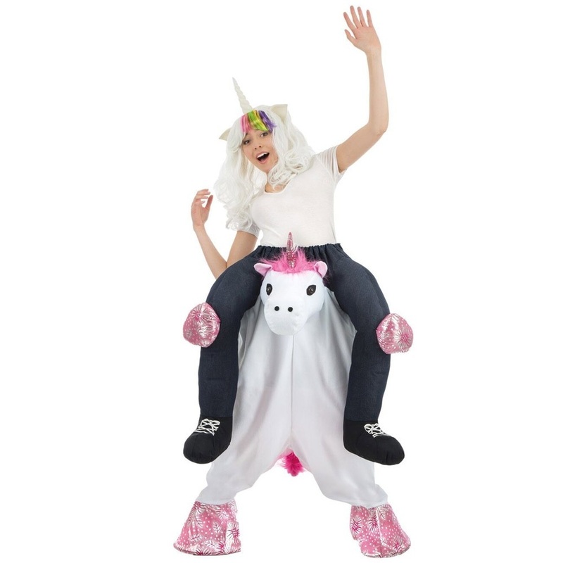 Crazy unicorn carry me costume