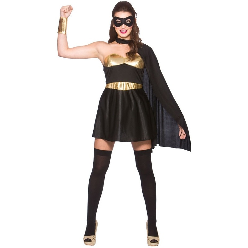 Dark Super Hero ladies costume XS