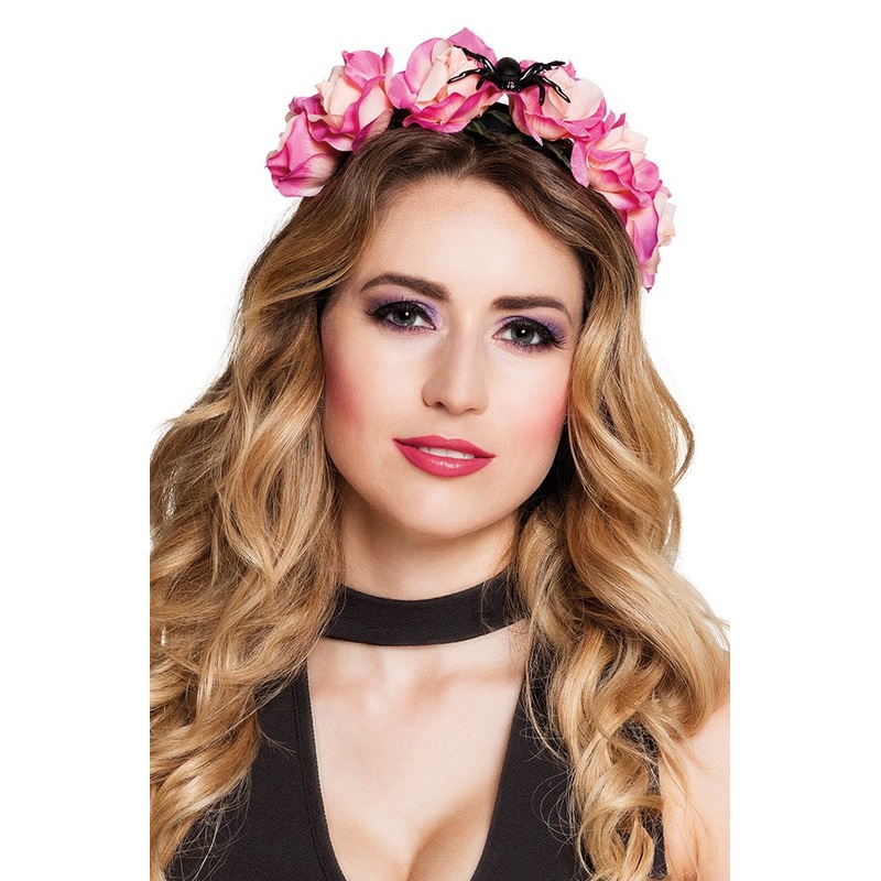 Flowery spider headband