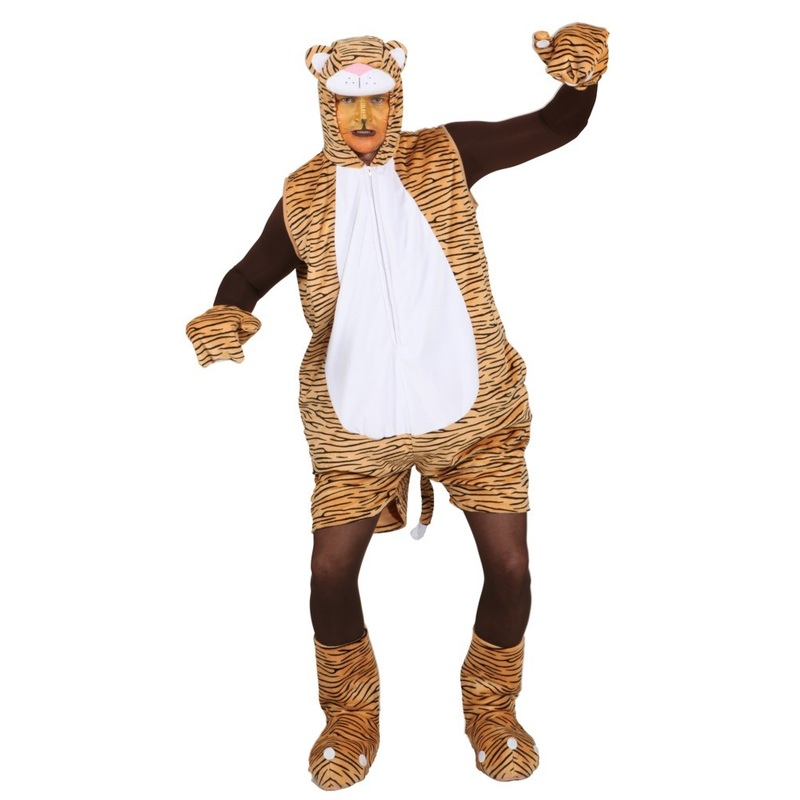 Jungle Tiger men's plush overall