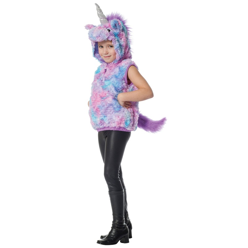 Magical unicorn plush kids costume 80