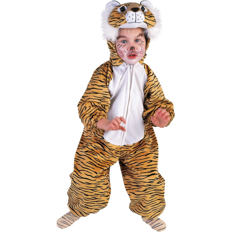 Mini tiger kids costume made of plush 98
