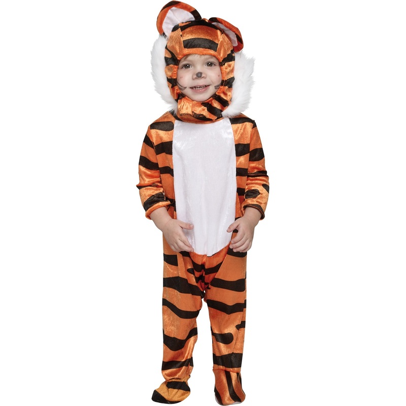 Playful tiger kids costume 80