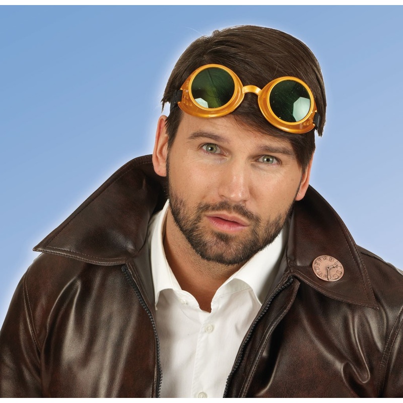Steampunk aviator goggles