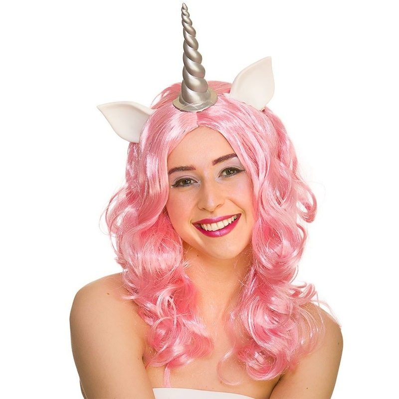 Unicorn ladies wig Pinky Splash