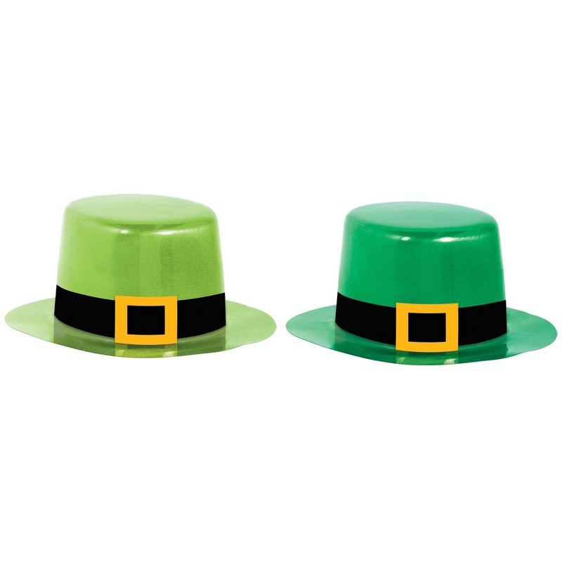 8 green St. Patricks Day mini hats