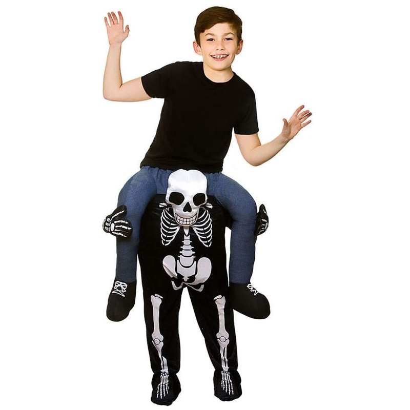 Bone hunter kids piggyback costume