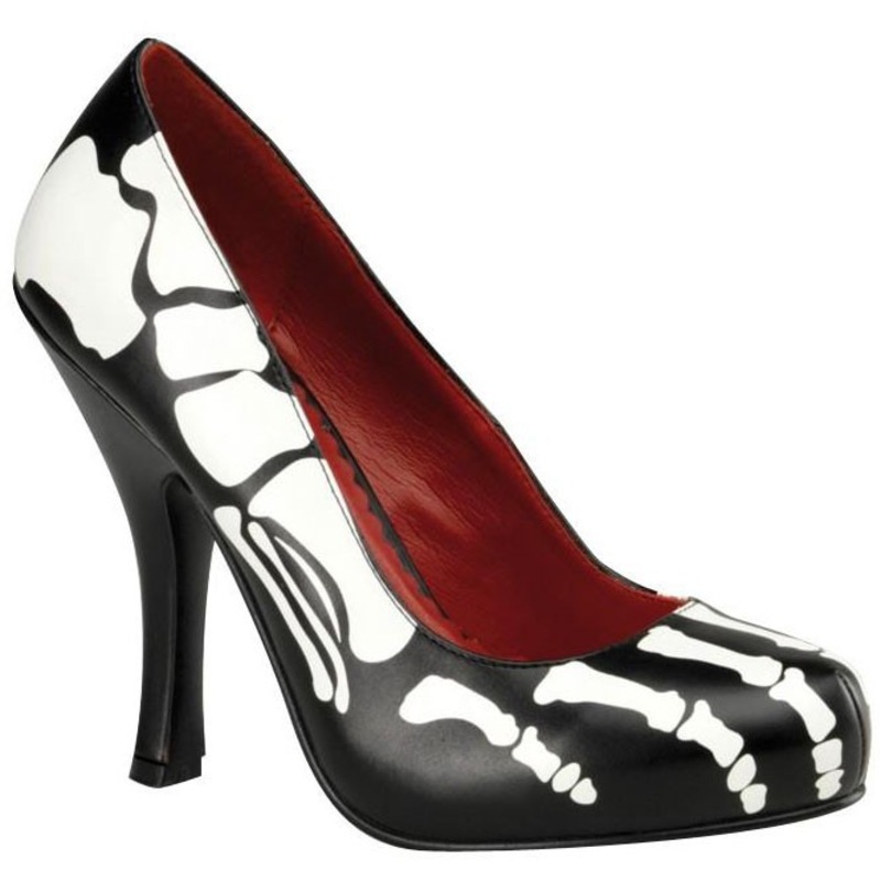 Bone Lady Irmgard Pumps Black and White