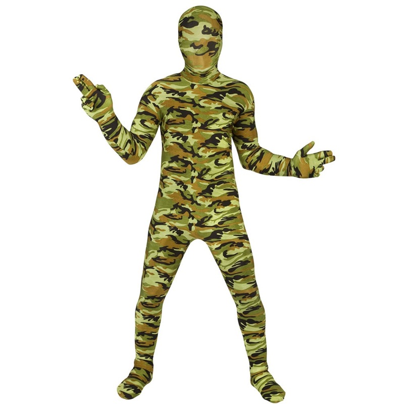 Camouflage military kids morphsuit S