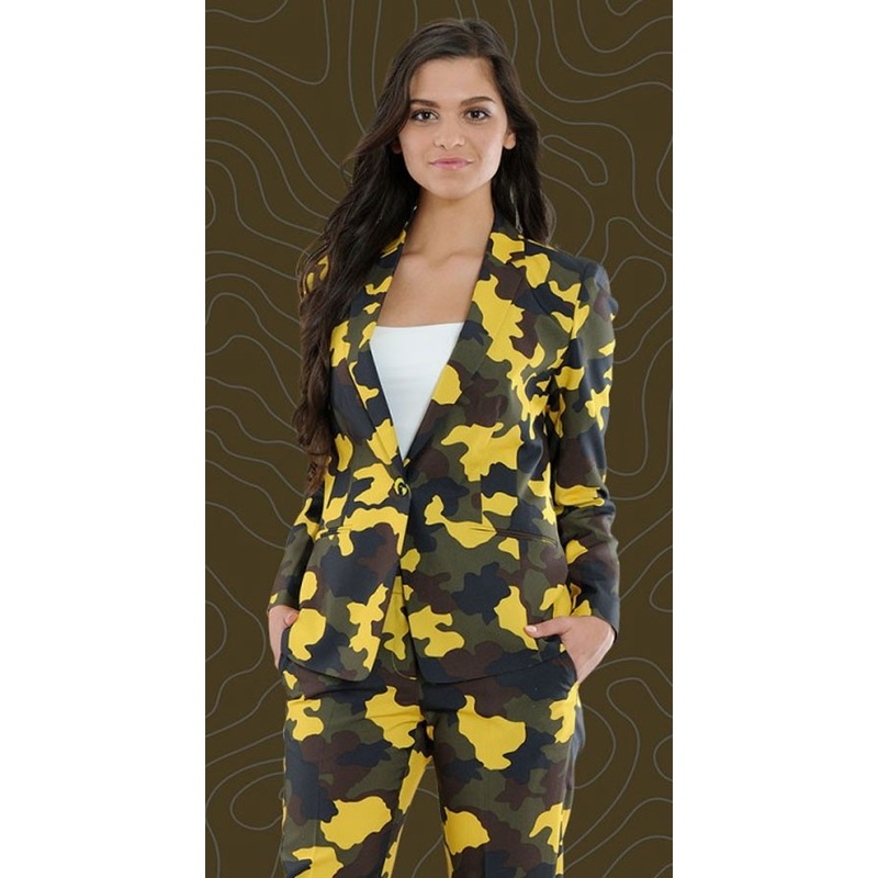 Camouflage party suit for women 36