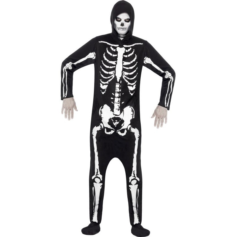 Full body suit skeleton costume S
