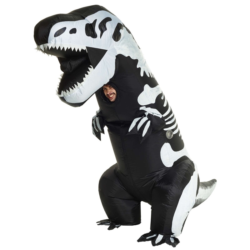 Inflatable T-Rex skeleton costume