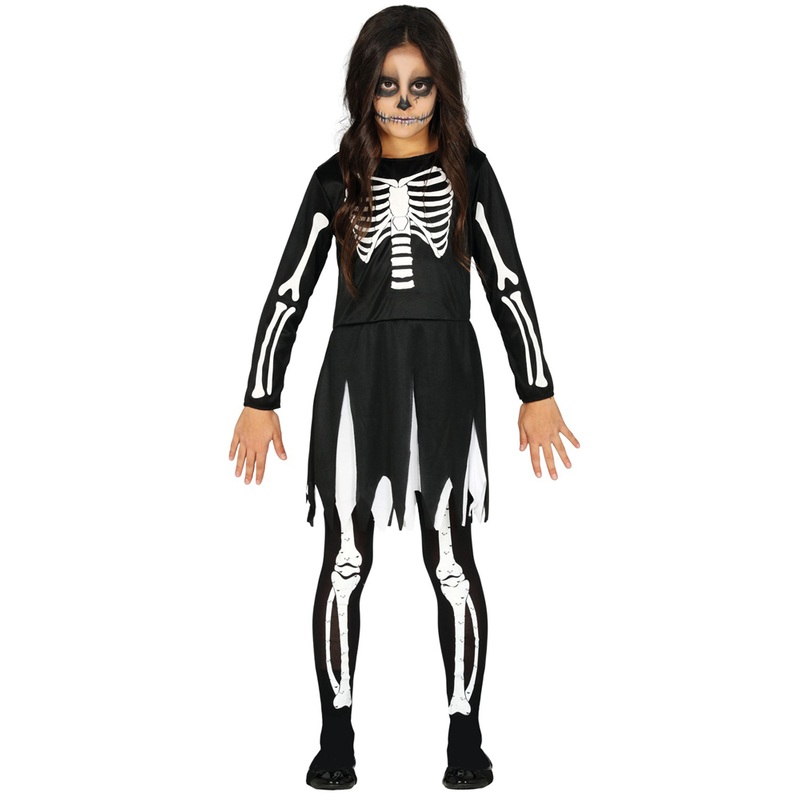 Little Miss Skeleton costume for girls
