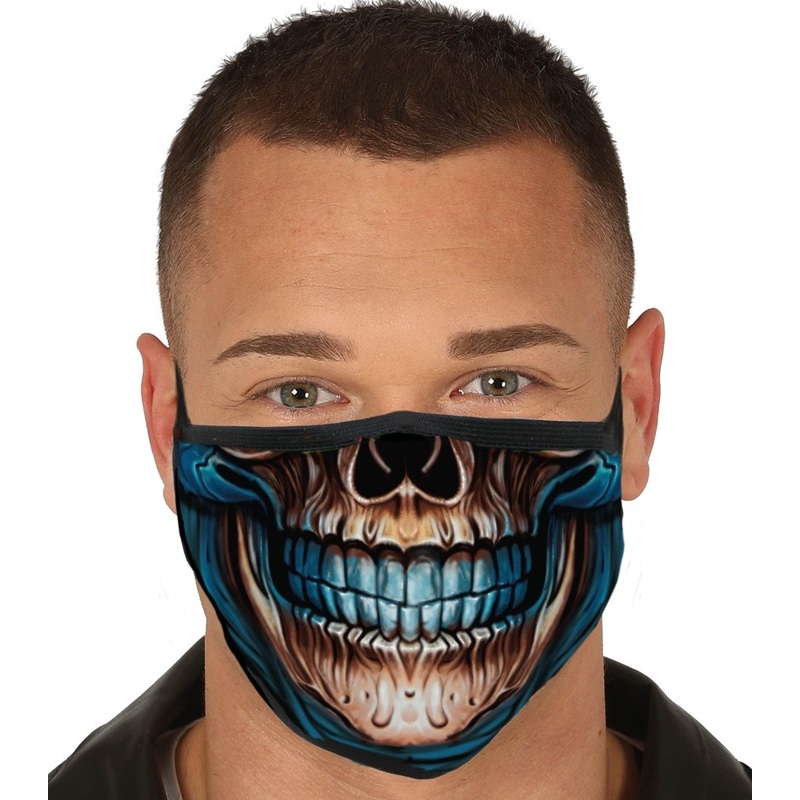 Mouth nose mask horror skeleton