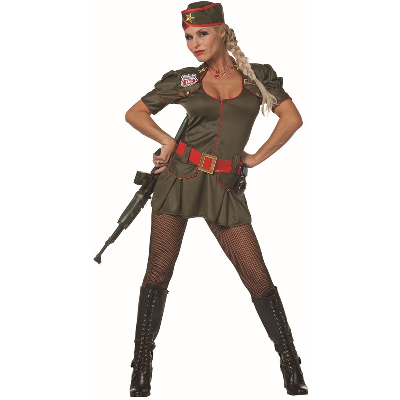 Sexy soldier Sonja military costume 34