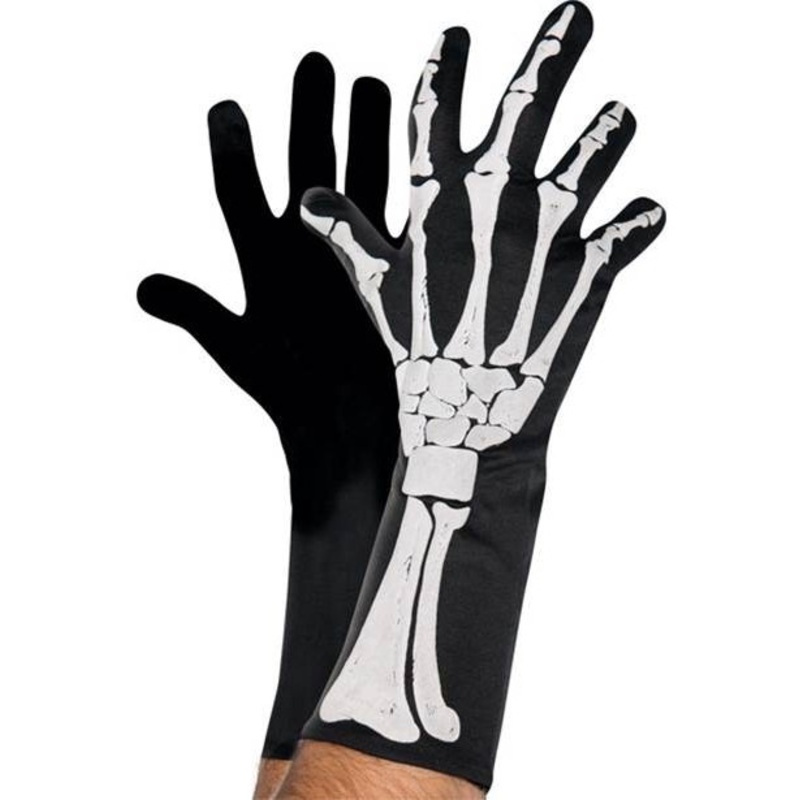 Skeleton gloves with 3D effect