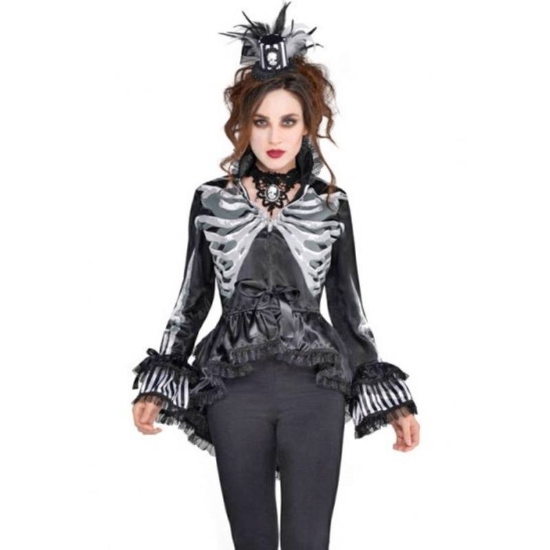 Skeleton tailcoat jacket for women