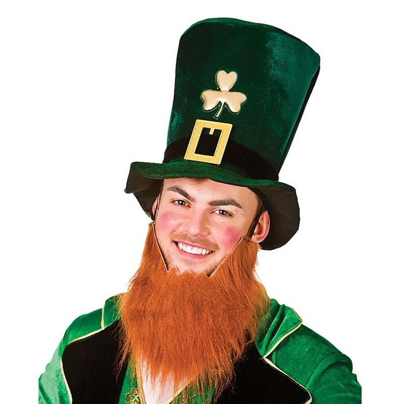 St. Patrick's Day top hat with beard