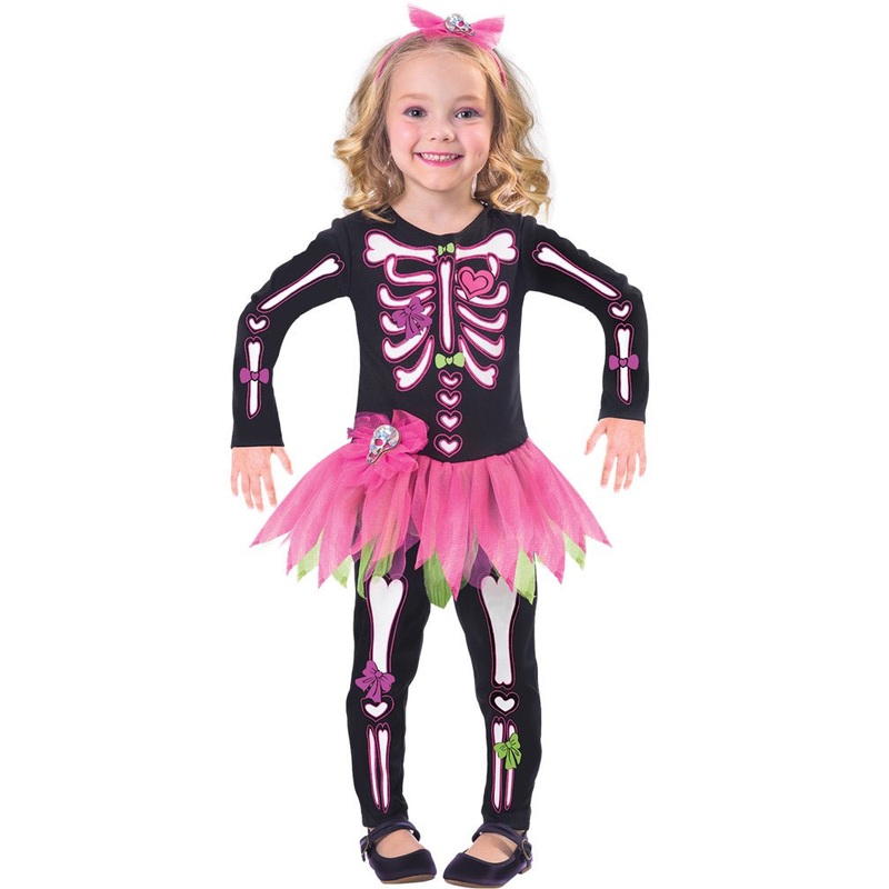 Sweet Skeleton Girl child costume