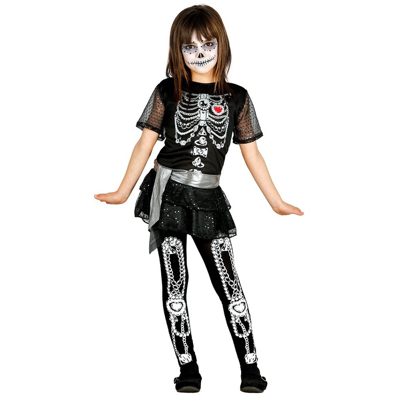 Tiny skeleton child costume