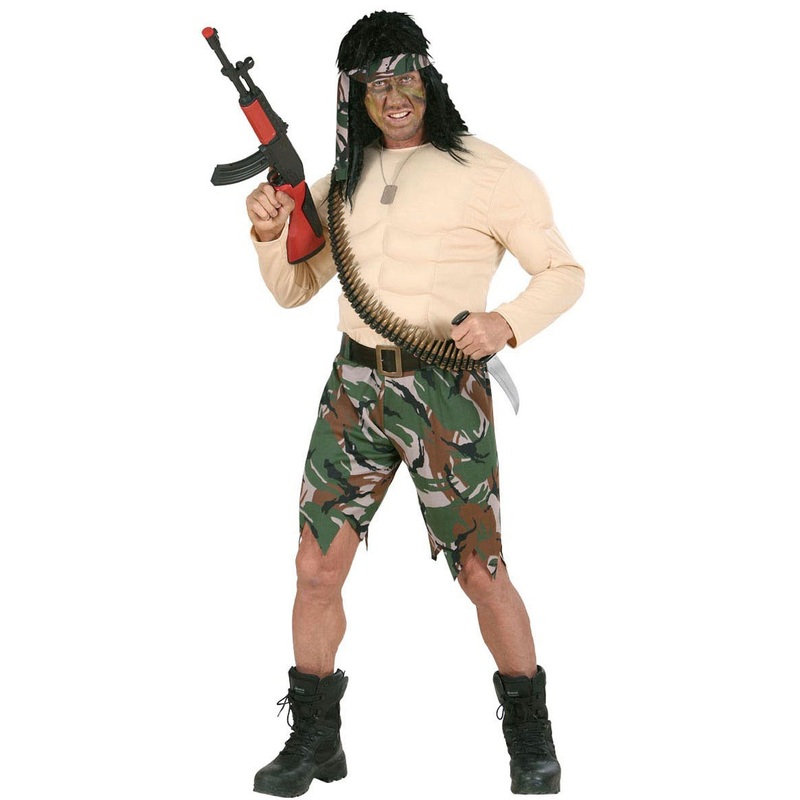 Zambo muscle soldier costume S