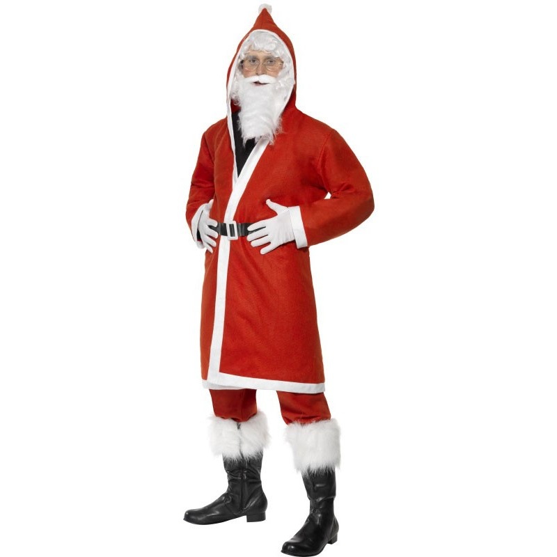 3-piece red Santa Claus coat M