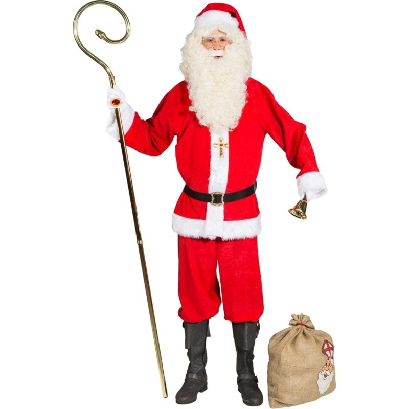 Beard 9-piece Santa Claus costume 52-54