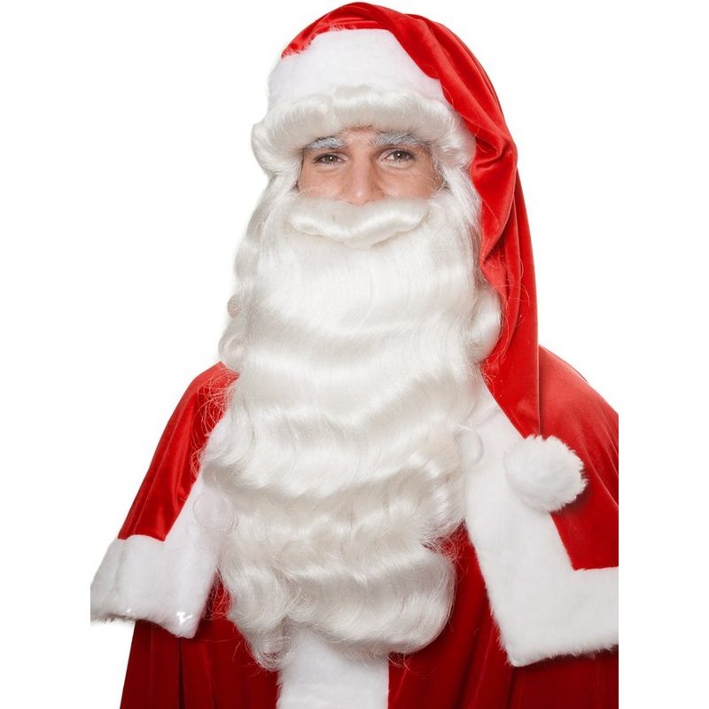 Classic X-Mas Christmas wig with beard