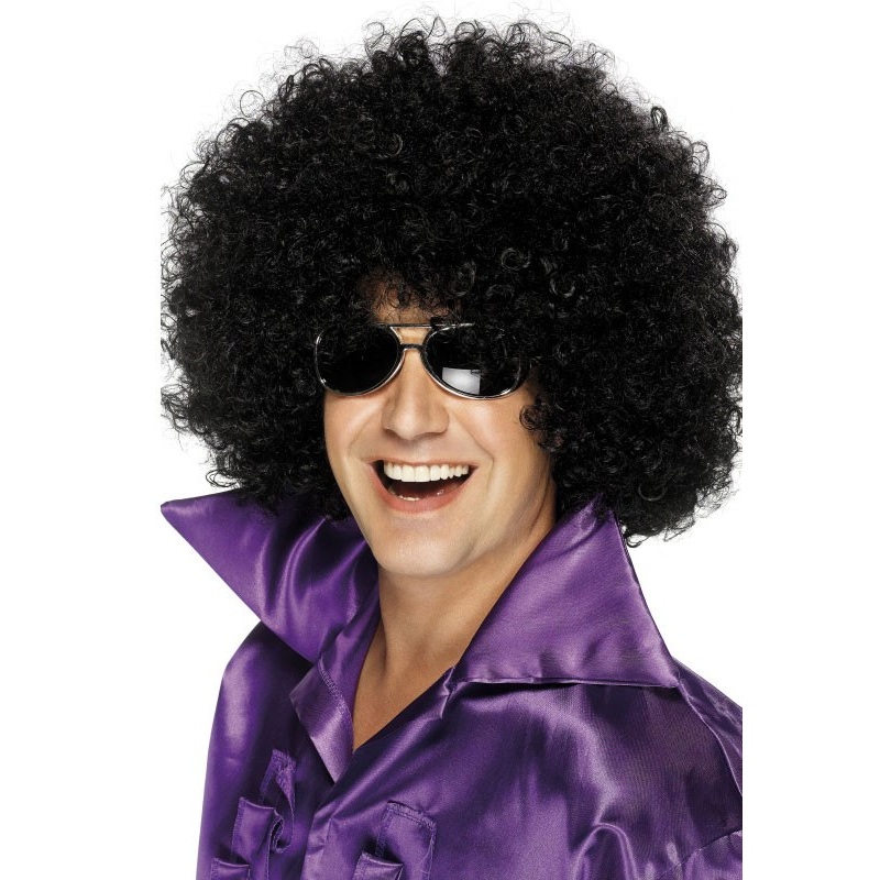 Disco Afro wig black