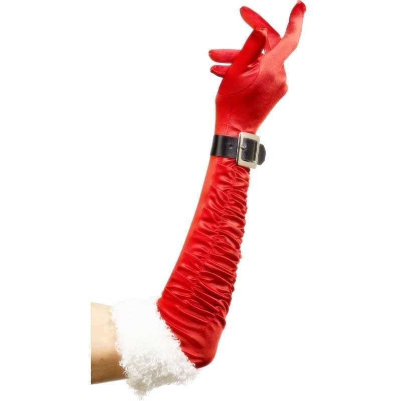 Elegant Christmas Lady Gloves With Belt