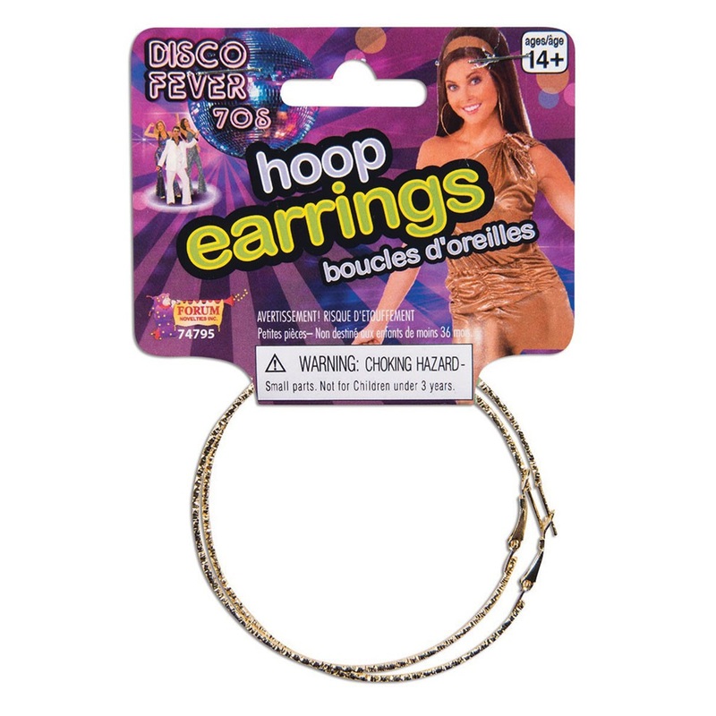 Golden Jumbo Circle Earrings